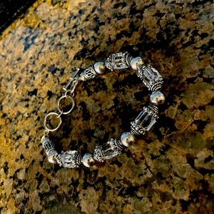 Swarovski Crystal & Sterling Silver Bracelet